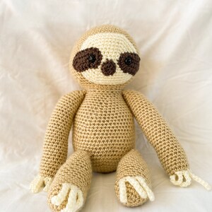 Simon the Sloth - Crocheted Stuffed Animal - Safari Animals - Lucie’s Little Fauna