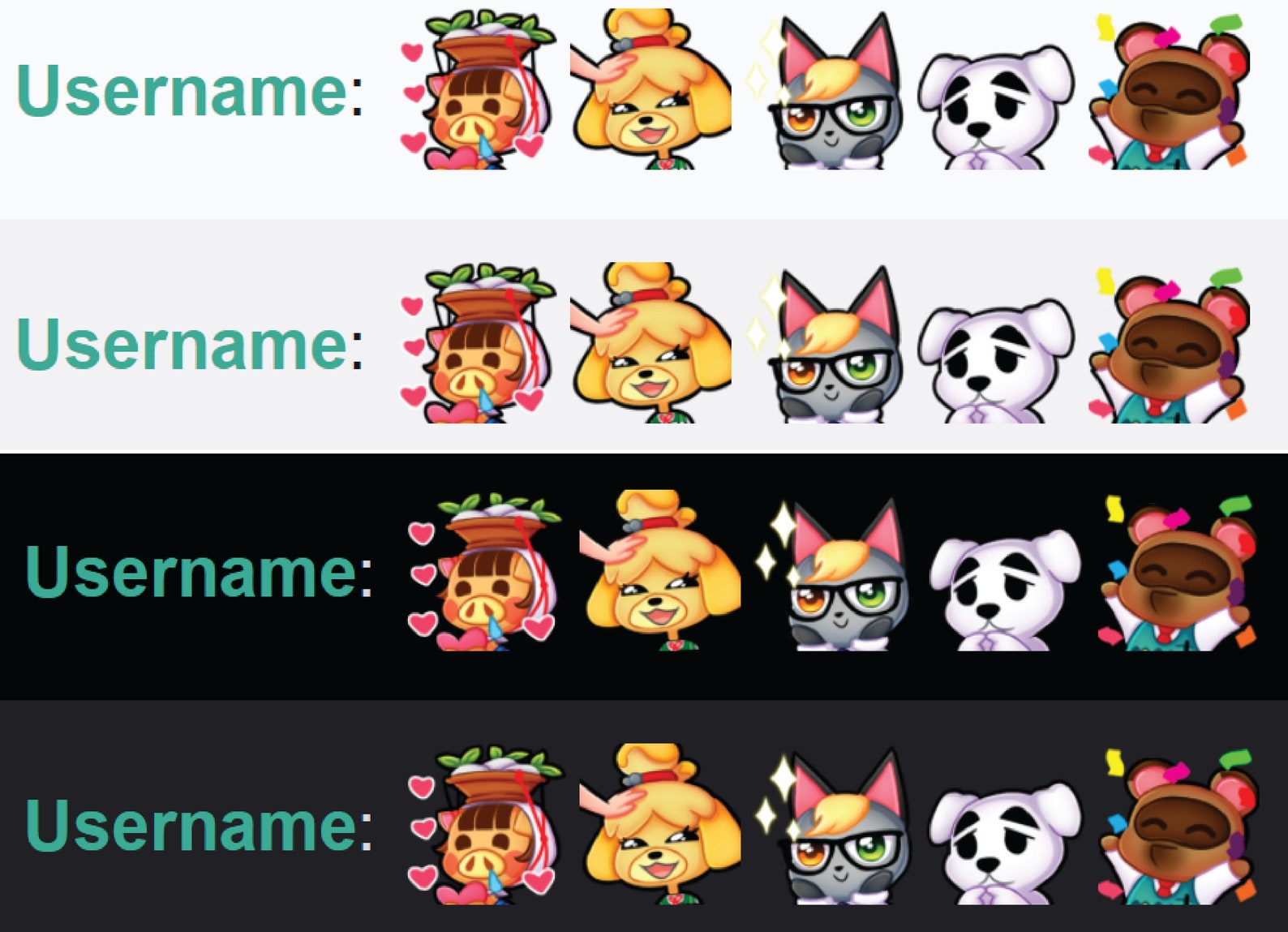 Animal Crossing Emote Pack instant Digital Download Etsy