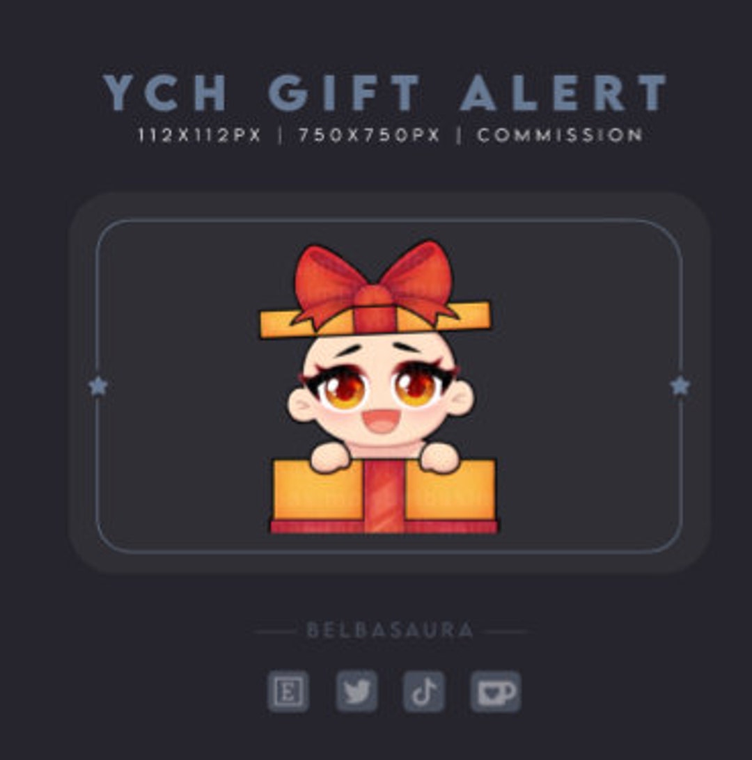 YCH Twitch Stream Gift Alert - Etsy