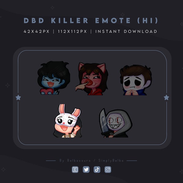 DBD Killer Huntress Emote (Individual)  (instant digital download)
