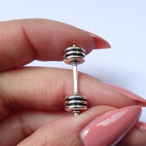 Miniature weights/dumbbells - Scale 1:12 - Price for 2 pcs. - Dollhouse exercise/fitness accessories