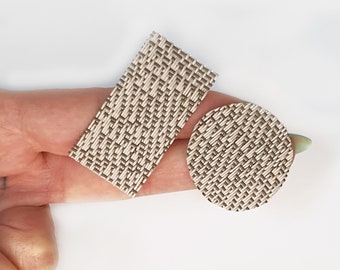 Dollhouse table placemats - Miniature table placemats - Dollhouse dining room accessories - Miniature table mats