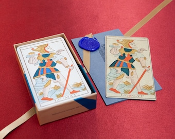 Manufactured: Tarot de Conver 78 Facsimile Cards BNF
