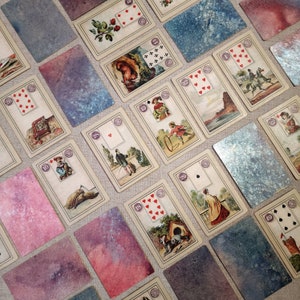 Set mit 36 Dondorf Lenormand-Wahrsagekarten