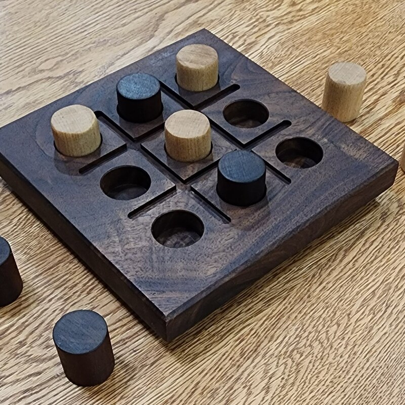 Wooden Tic Tac Toe Board - Etsy