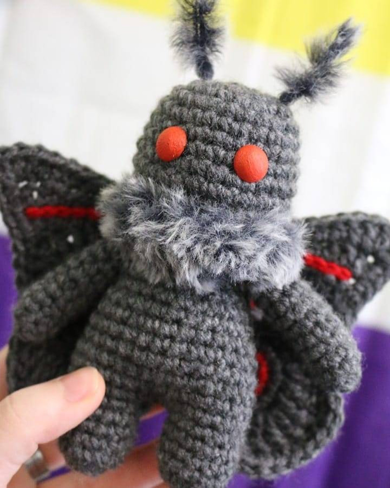 Mothman crochet toy Etsy