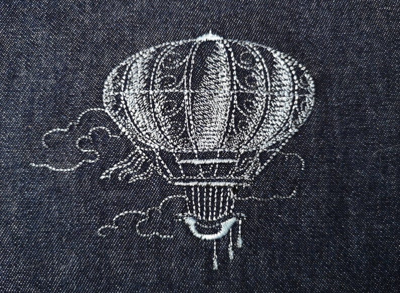 Embroidered picture balloon embroidery