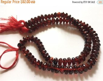 14 inch strand ON SALE 50 /% Exclusive Quality Hessonite Garnet Micro faceted Roundell 2-2.25 mm approx 10 strands