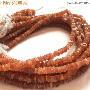 Sunstone Heishi Shape Smooth Beads Size 5X4 MM 16/'/'Inches Strand Sunstone Use For All Type Jewellery