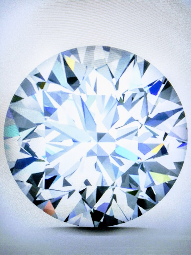 Lab Grown Diamond / 3.00 Carats / Round Brilliant / Certified Etsy