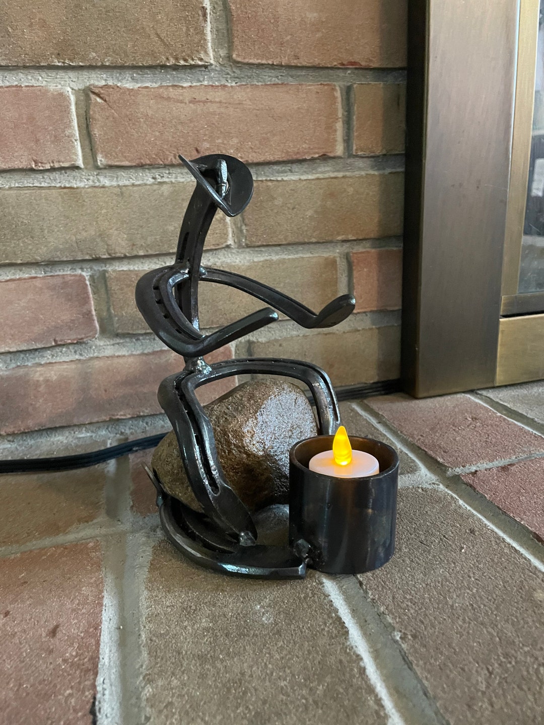 Cowboy Horseshoe Art Etsy