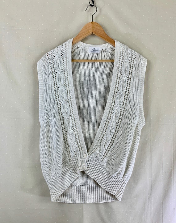 Vintage Sweater Vest – Alicia Sleeveless Sweater V