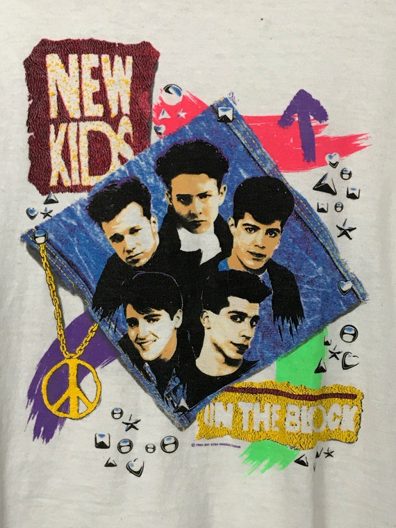 Vintage Tee - New Kids on the Block -- 1990 Tour … - image 4
