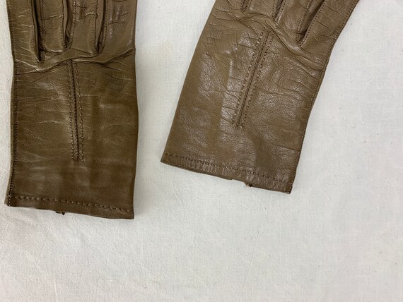 Vintage Accessory / Gloves - Driving Gloves in Br… - image 6