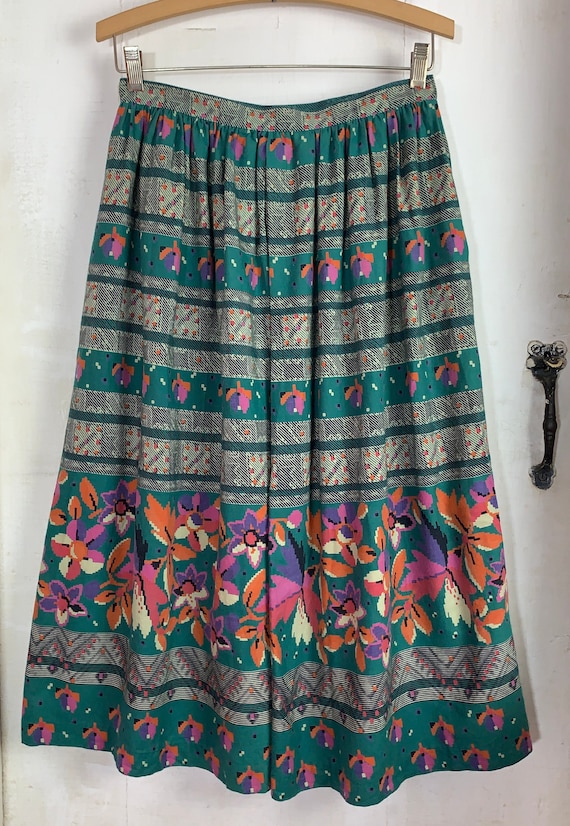 Vintage Skirt – Alpenblick Pleated Midi Skirt in G