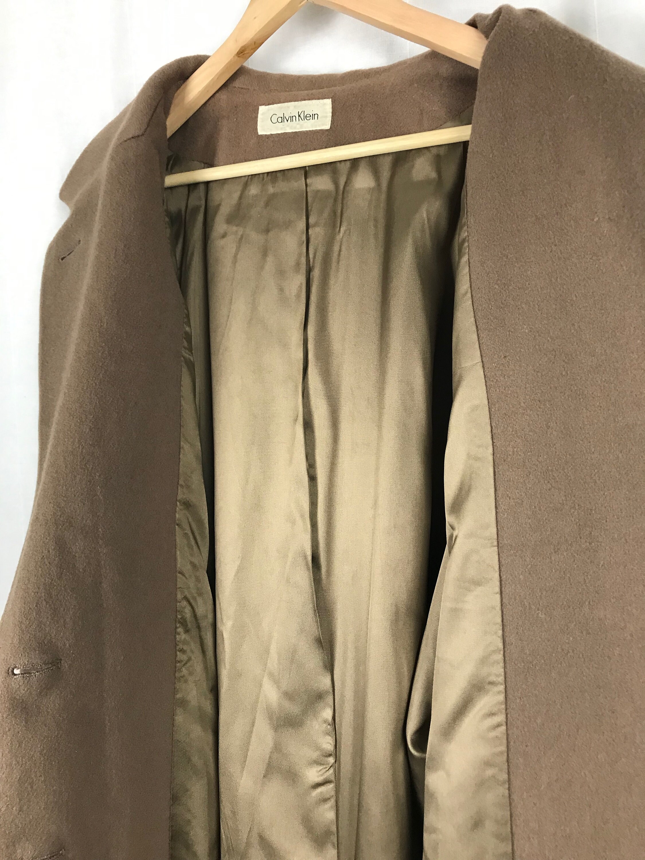 calvin klein full length coat