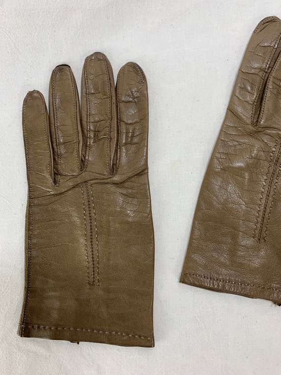 Vintage Accessory / Gloves - Driving Gloves in Br… - image 3