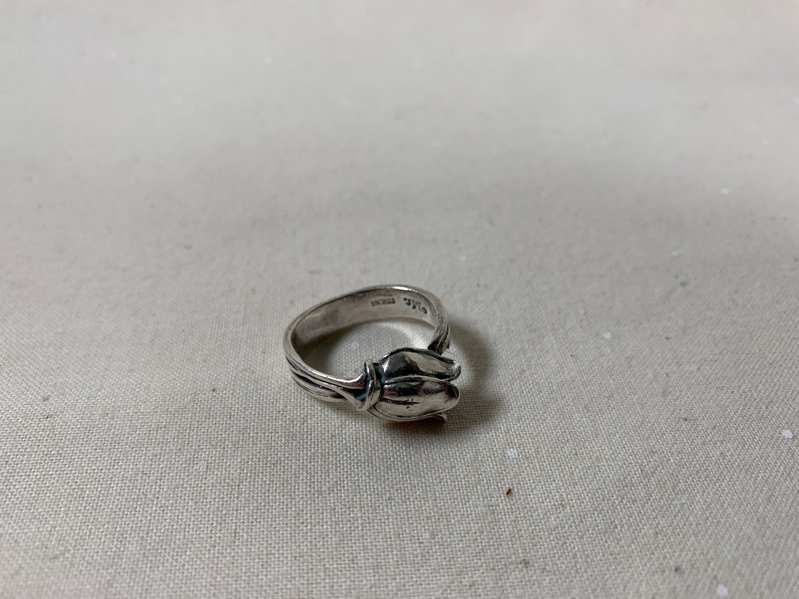 Vintage Jewelry Mignon Faget Tulip Ring in Sterling Silver | Etsy