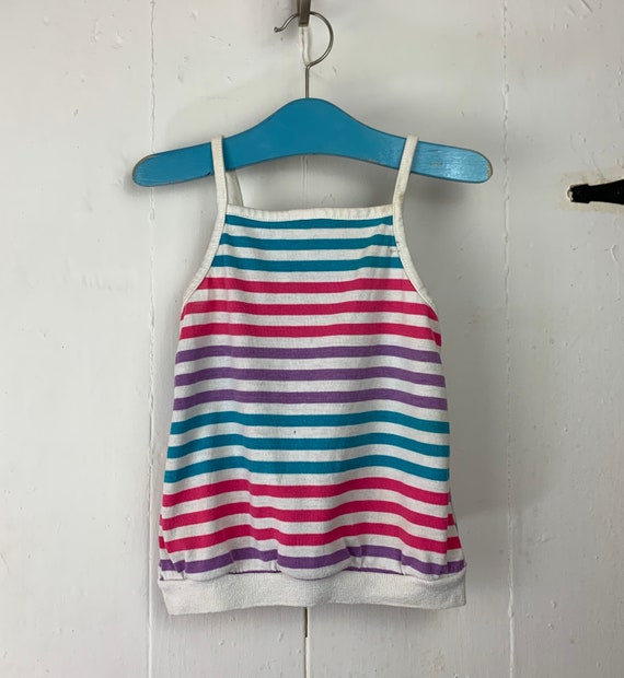 Vintage Baby / Toddler - Healthtex Tank Top in Wh… - image 5