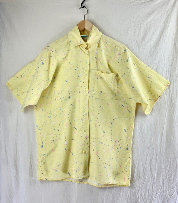 Vintage Top – Ardmore Collared Button-Up in Speck… - image 1