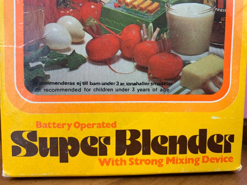 Vintage / Antique Toy Batterieantrieb Super Blender Batteryoperated
