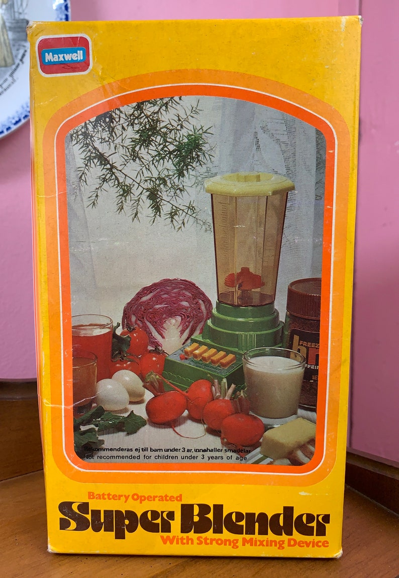 Vintage / Antique Toy Batterieantrieb Super Blender Batteryoperated