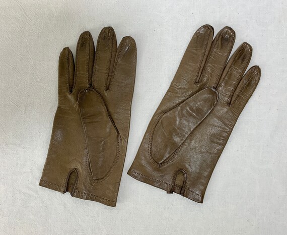 Vintage Accessory / Gloves - Driving Gloves in Br… - image 2