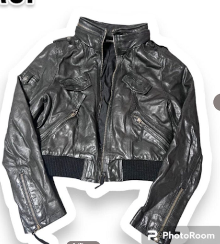 ジャケット・アウター Haruf y2k sheepskin leather foodiejacket XS Haruf Sheepskin Leather Vintage Jacket - Etsy