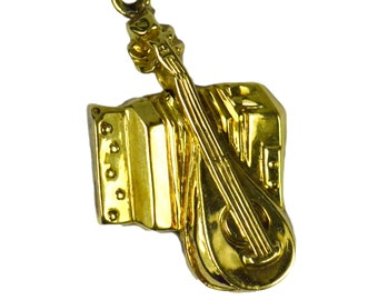 Musical Instruments 14K Yellow Gold Charm Pendant