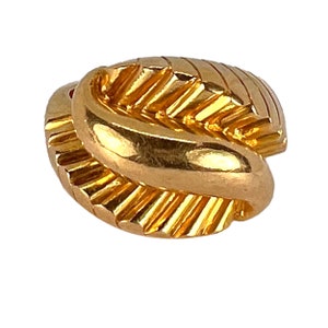 French Retro 18K Yellow Gold Ring