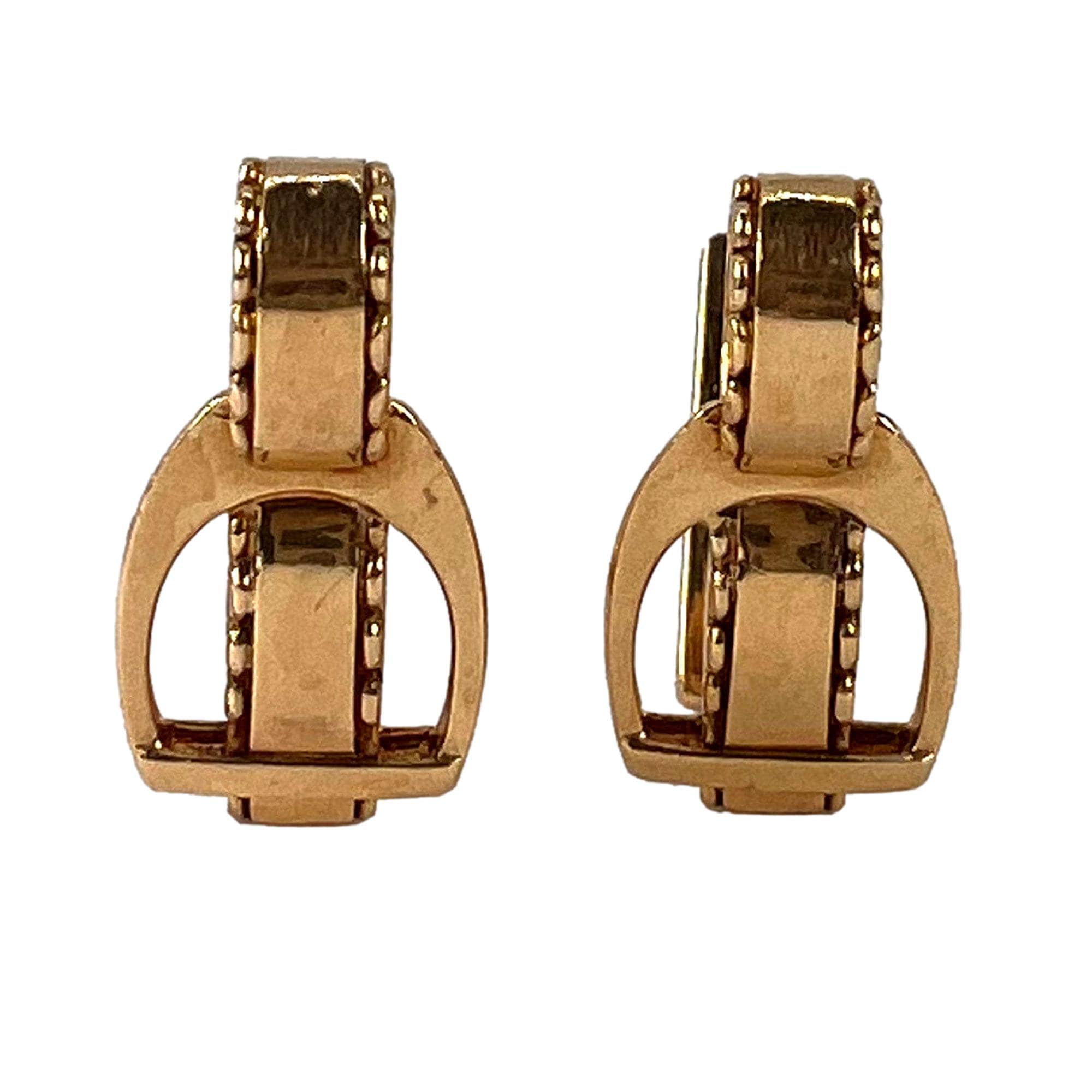 Hermès Vintage Gold Cufflinks Available For Immediate Sale At