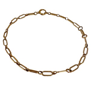 9 Karat Yellow Gold Link Bracelet