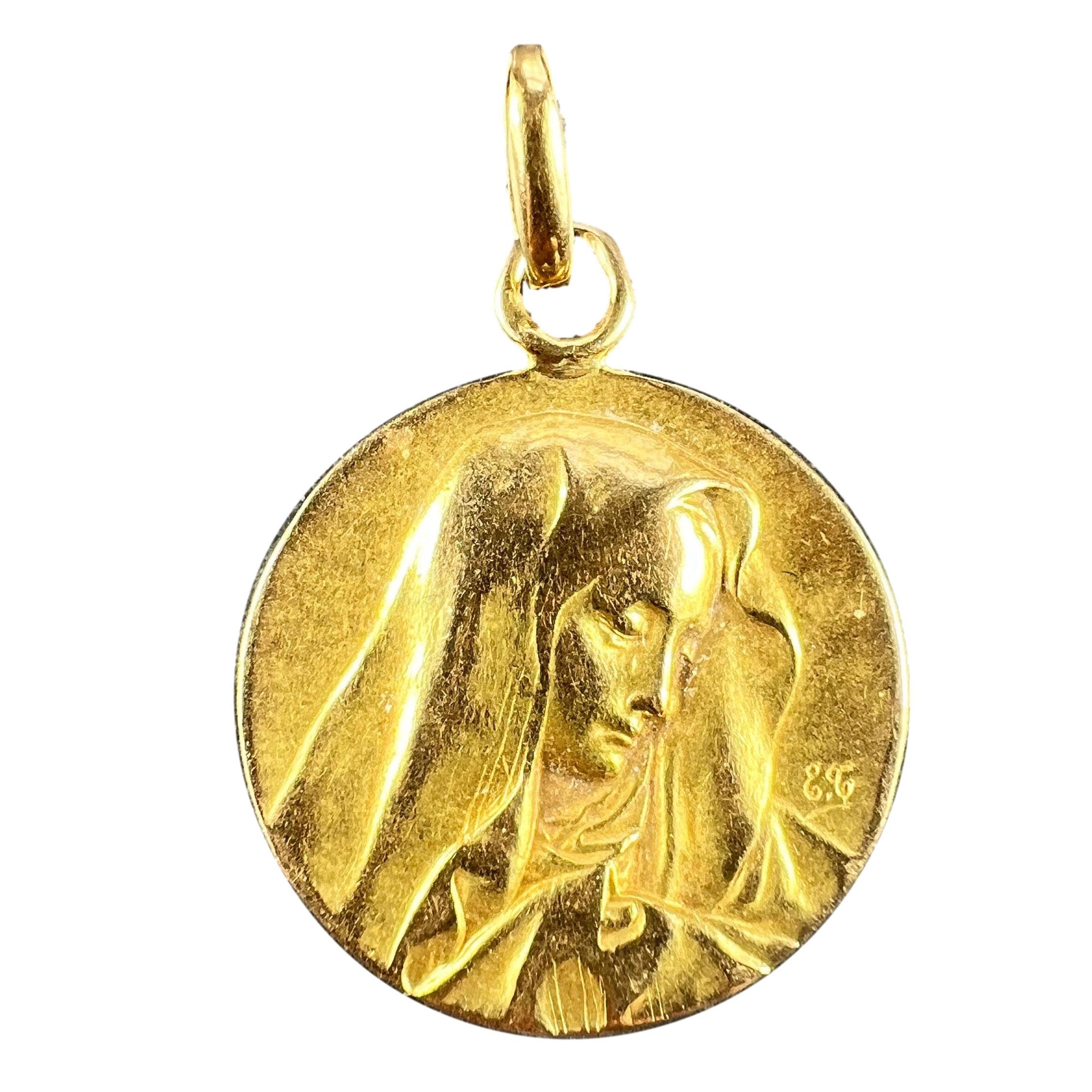 Ciondolo Oro Giallo Tondo Gesù Ciondolo Oro Giallo Tondo Gesù