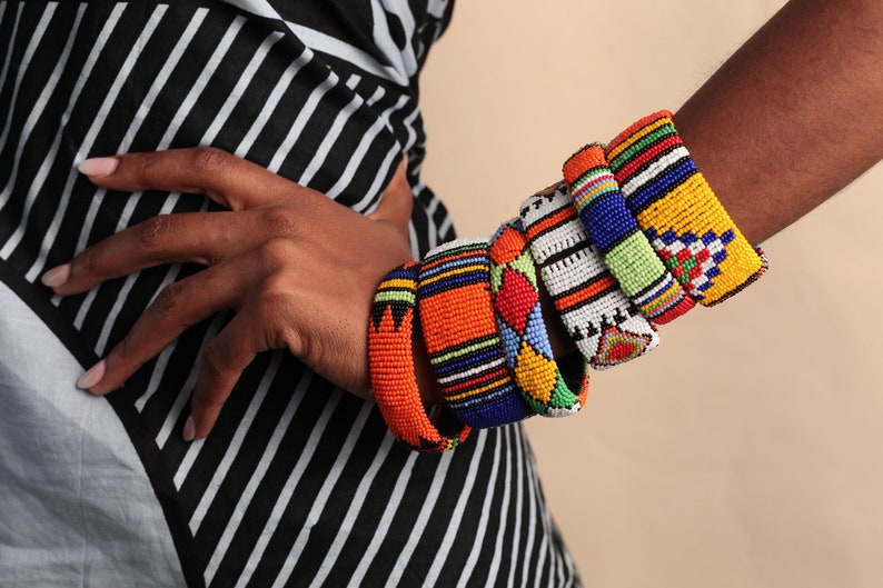 gift ideas for wife Zulu earrings gifts for wife beaded earrings African gifts statement Jewellery African beaded earrings