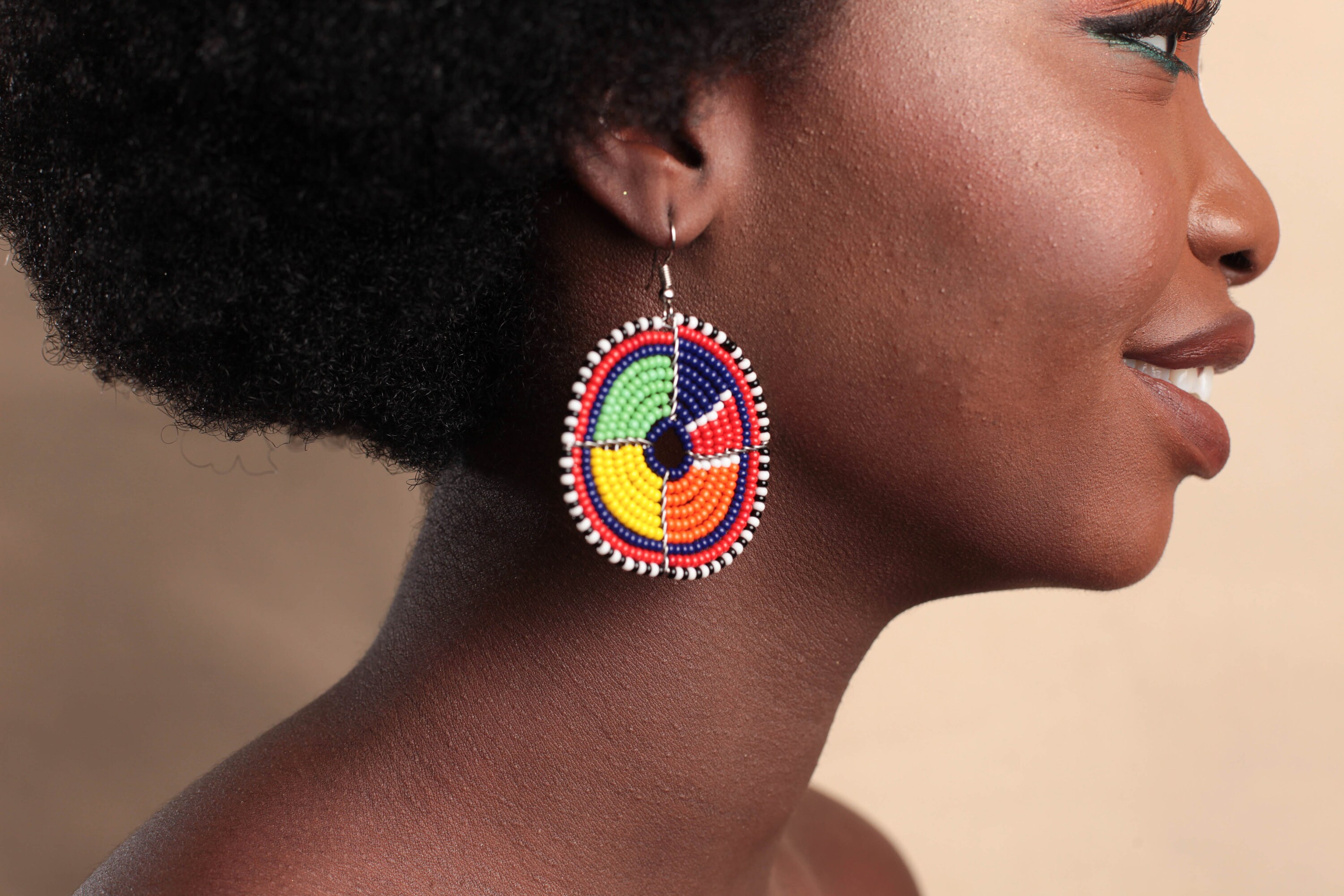 African earrings Kenyan beaded earringsboho earrings Etsy