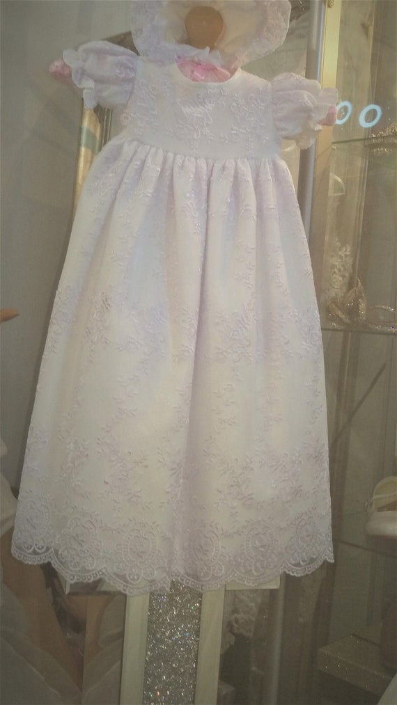 White Baptism Dress for Baby Girl,lacy Baptism Dress Toddler, - Etsy