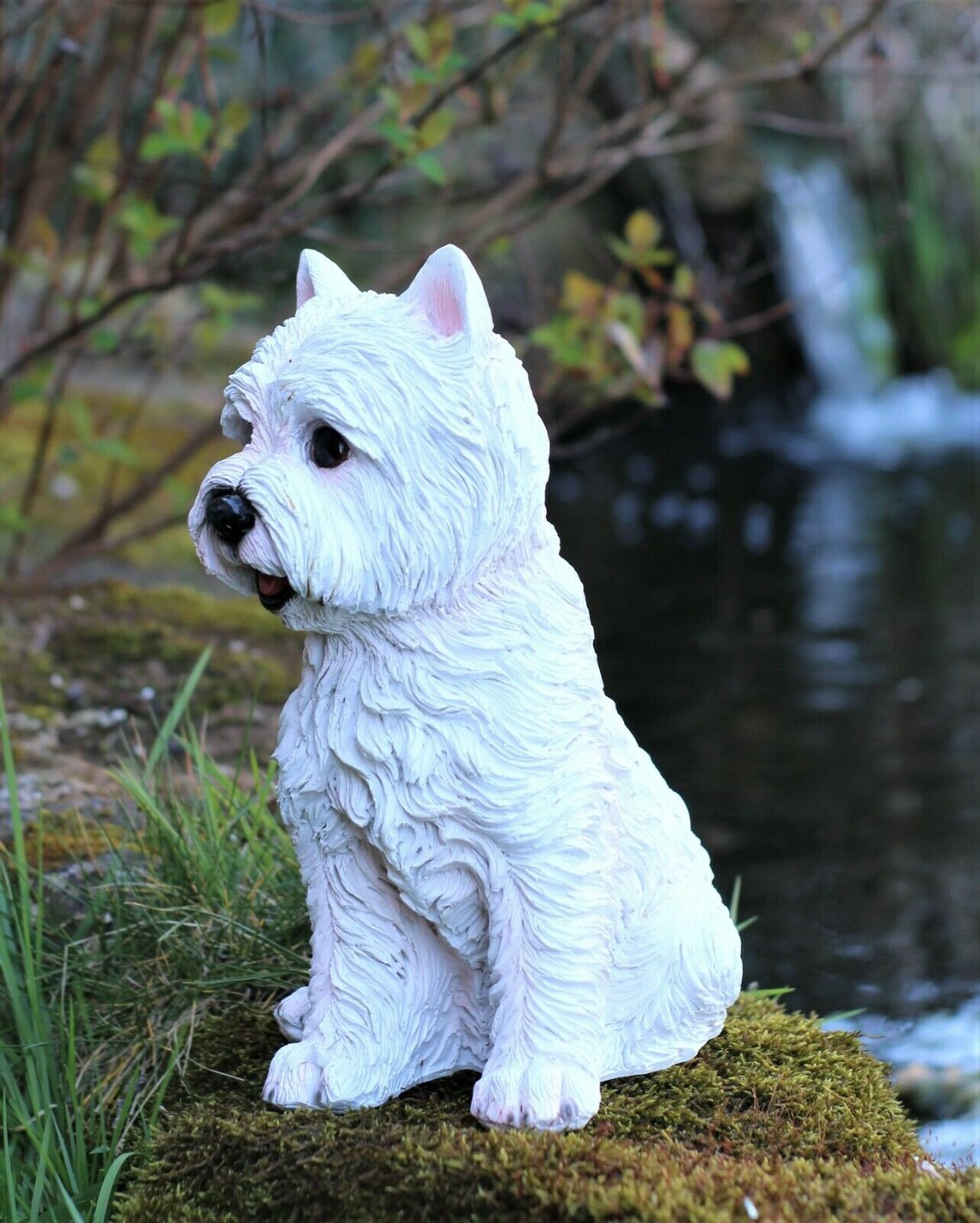 Garden Ornament Westie Dog Highland Terrier Animal Sculpture Etsy