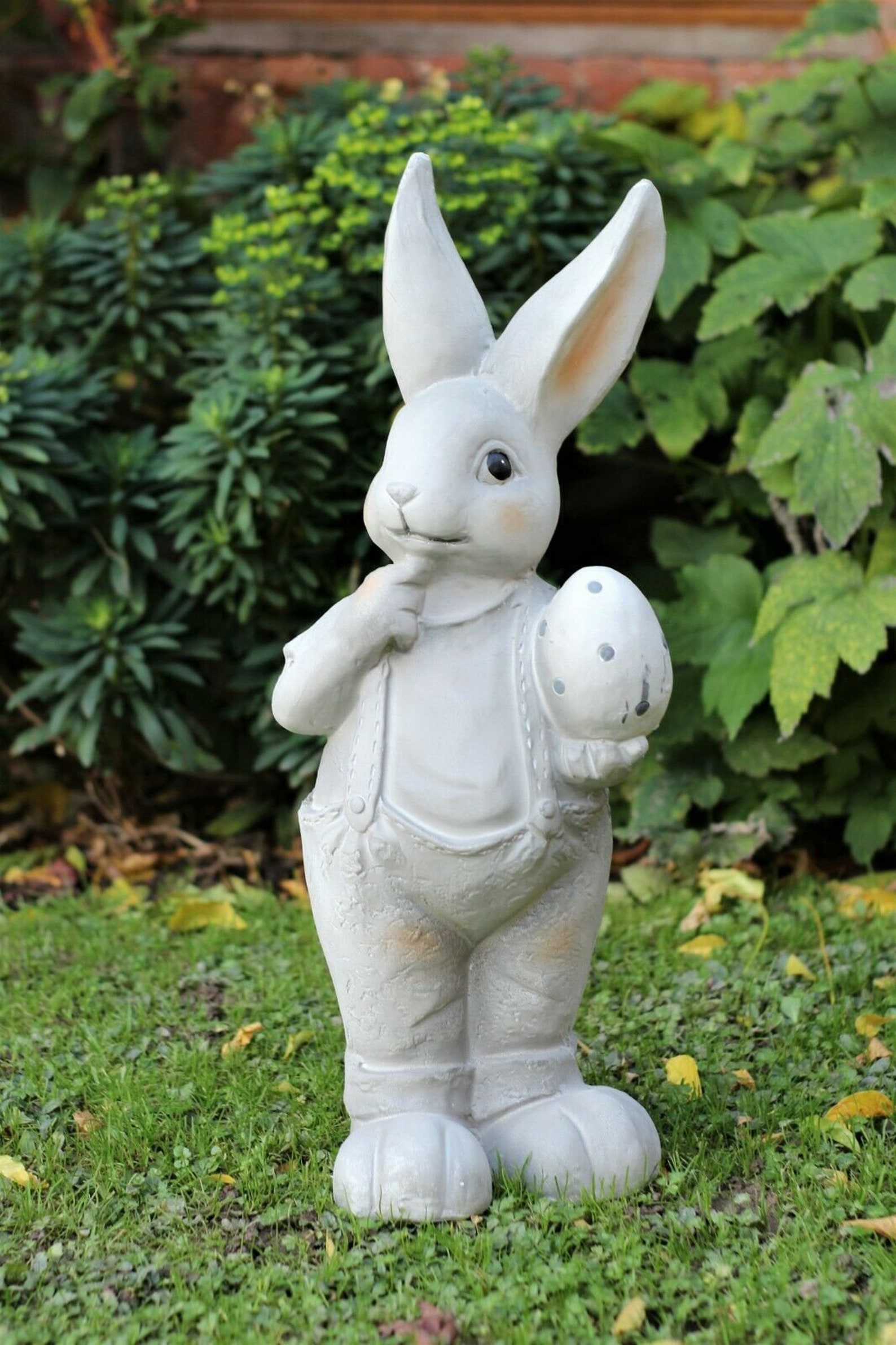 Garden Ornament Rabbit Hare Sculpture indoor outdoor Stone Etsy