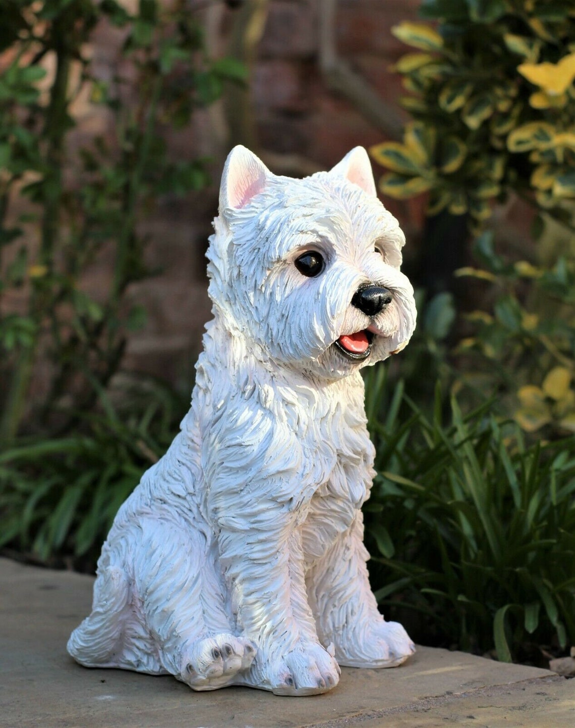 Garden Ornament Westie Dog Highland Terrier Animal Sculpture Etsy