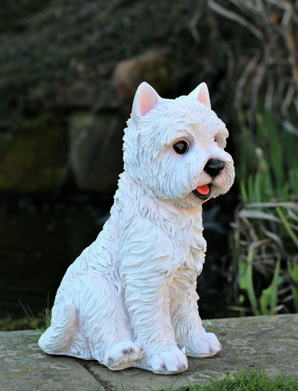 Garden Ornament Westie Dog Highland Terrier Animal Sculpture Etsy