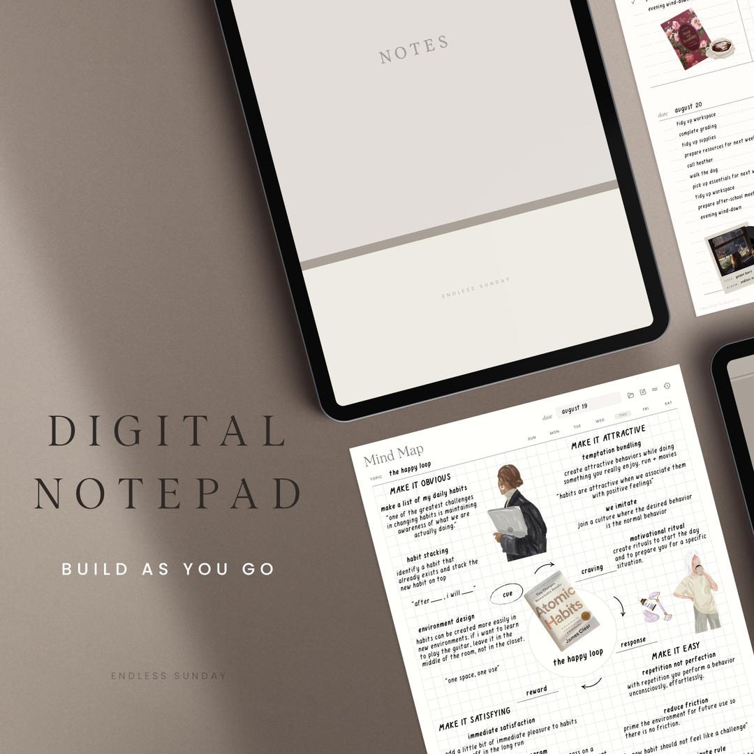 Digital Notepad | Goodnotes Notebook, Digital Notebook Goodnotes ...