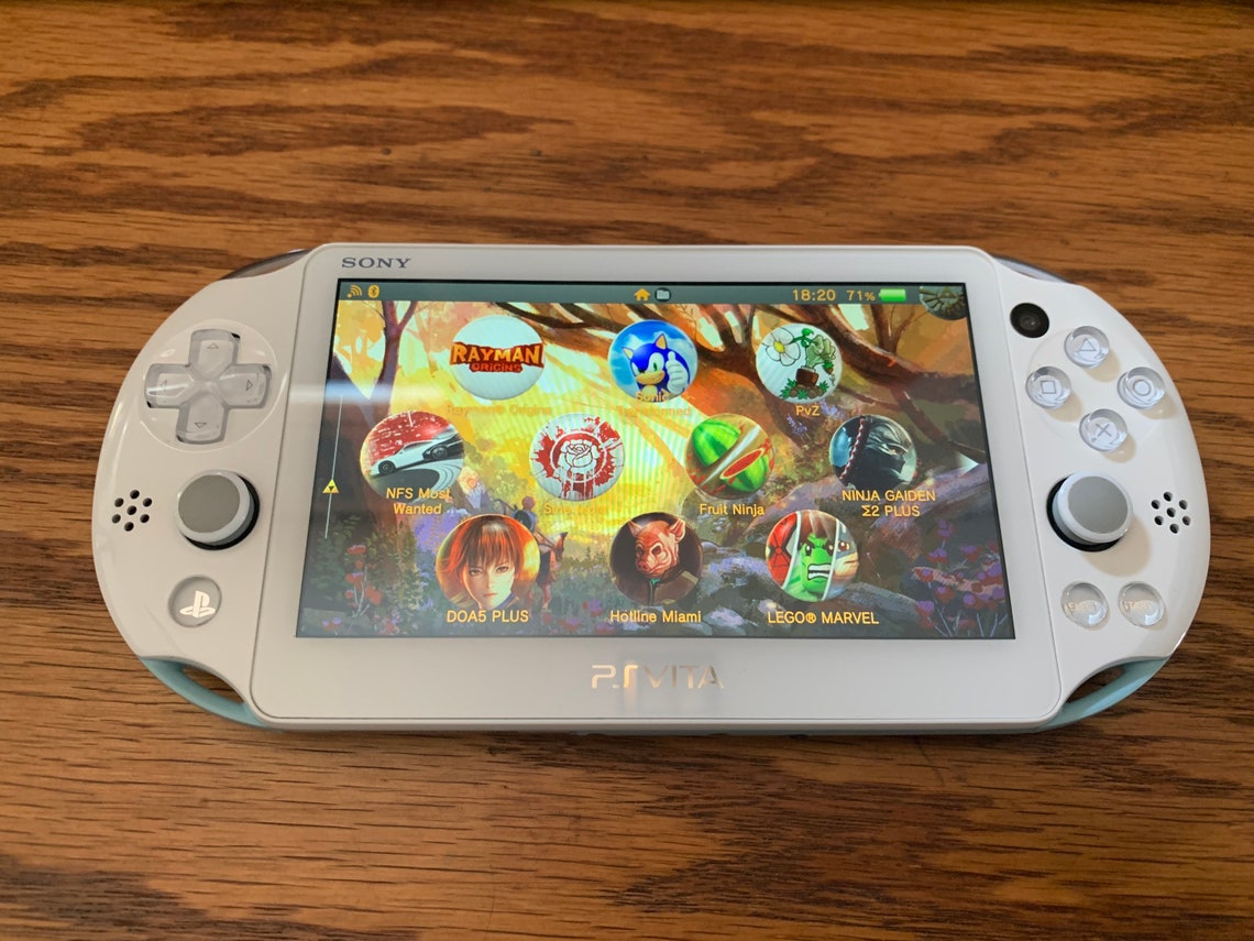 Ps vita 2000 with gamesmessage for color options prior to Etsy