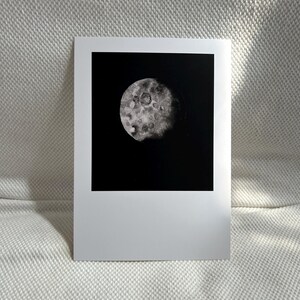 Impressão de cartão postal lunar A6, presente para esposa, namorado, marido, namorado, namorada, arte lunar, eclipse lunar, impressão de fases da lua
