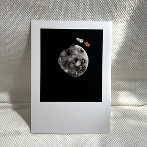 Moon Rocket Herzlichen Glückwunsch A6 Postkarte Druck, Over The Moon For You Karte, Neuer Job, Neues Zuhause, Prüfungen, Verlobung