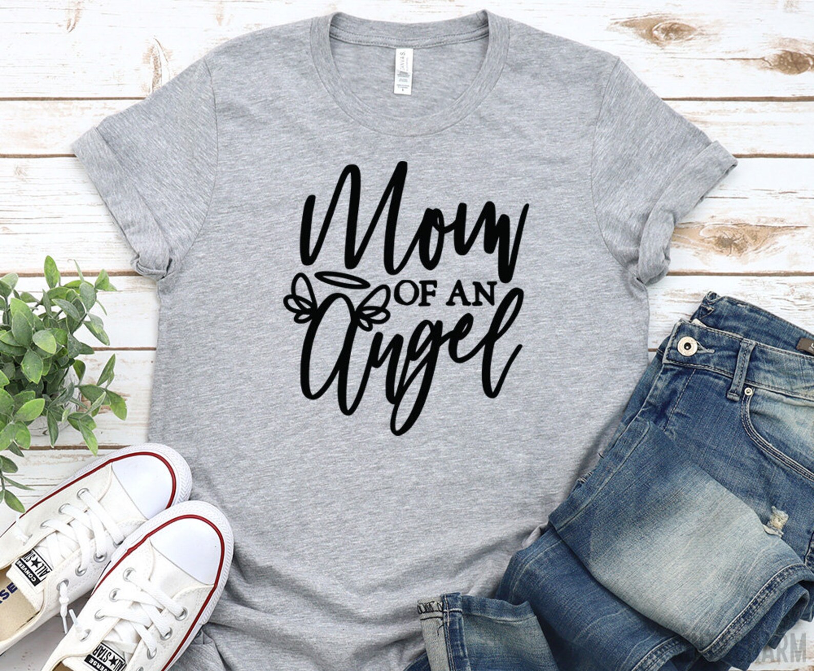 Mom Of An Angel Shirt Angel Mom Shirt Funny Mom Shirt Mom | Etsy