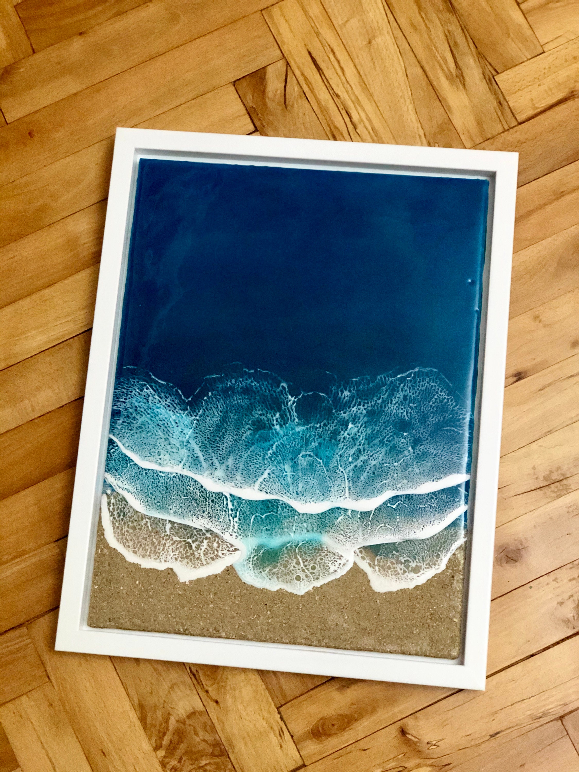 Ocean Painting Resin Art 3d Wall art Sea Wave Big Wall Decor Etsy