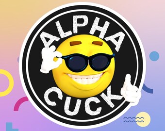 Alpha Cuck Logo Vinyl Stickers