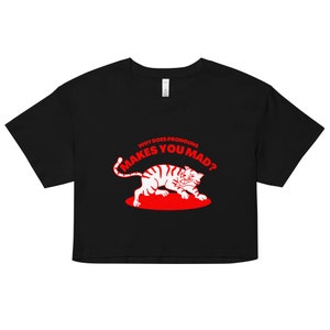 Dlaczego zaimki sprawiają, że jesteś wściekły? Zabawny trans crop top t-shirt