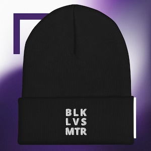 Black Lives Matter Cuffed Beanie