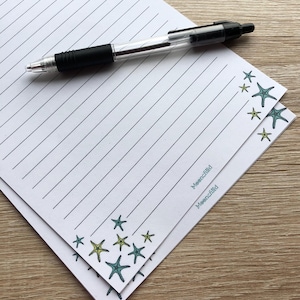 Letter Writing Paper | Lined Paper | Love Letter Paper | Handmade Stationery | Writing Paper | Recycled Paper | Snail Mail | Pen Pal Set